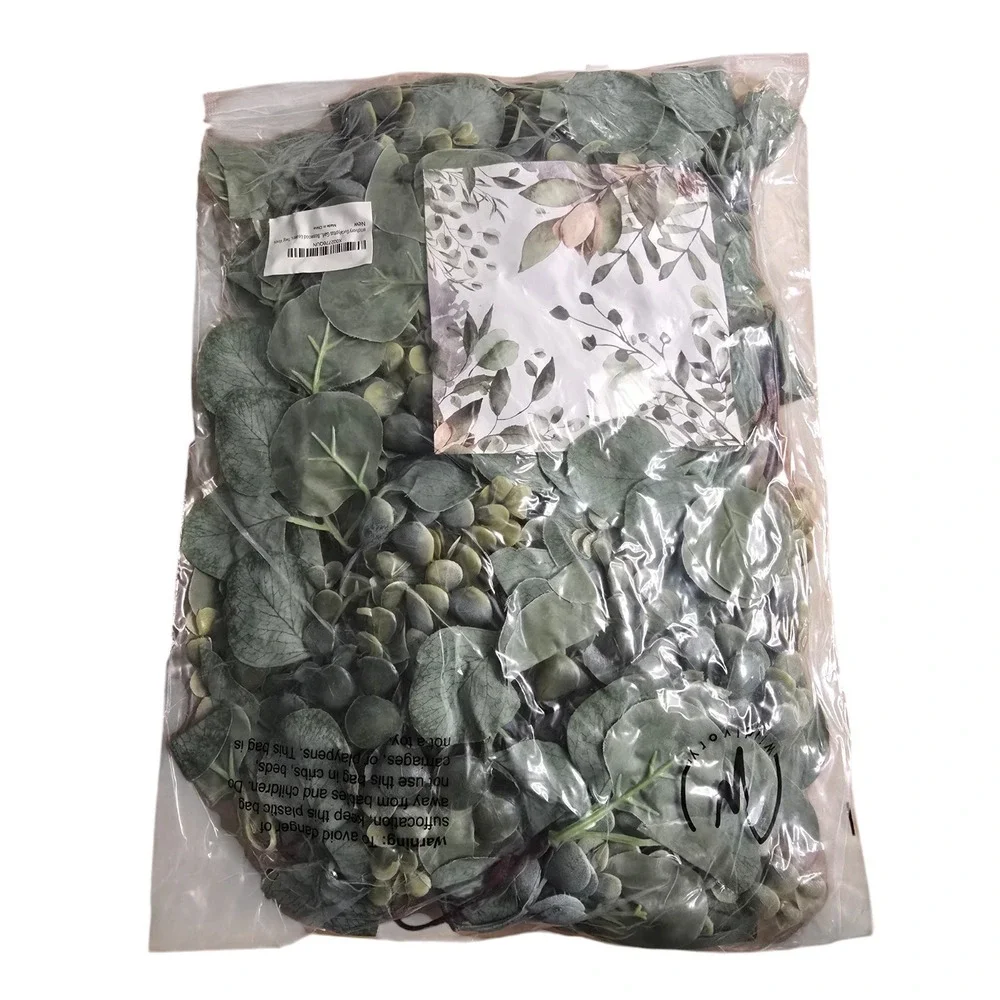 6 Pack Artificial Eucalyptus Garland, 6 ft Faux Silk Eucalyptus Leaves Vines Han